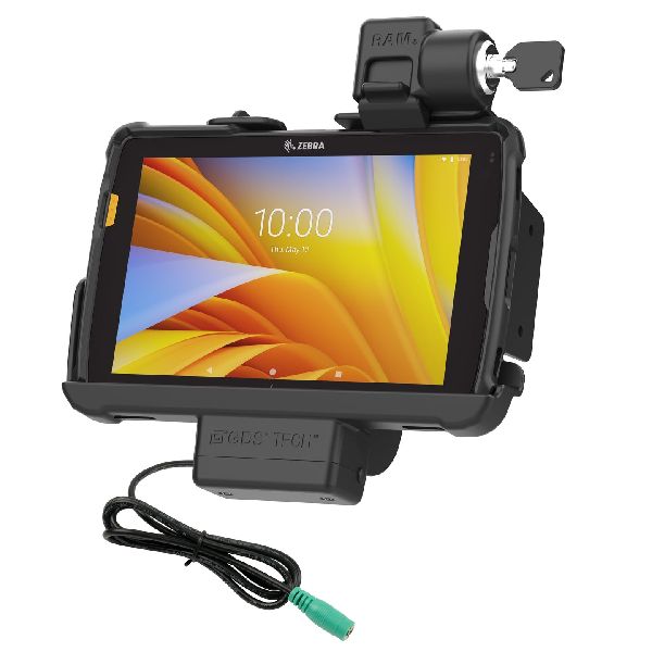 Station d'accueil alimentée et verrouillable RAM ® pour tablette Zebra ET40 8" et ET45 8" avec coqu