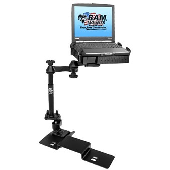No-Drill™ Laptop Mount with Ajustable Base for the Ford F-150 & Lincoln Mark LT