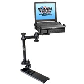 No-Drill™ Laptop Mount with Ajustable Base for the Chevrolet Colorado & GMC Canyon Crew Cab