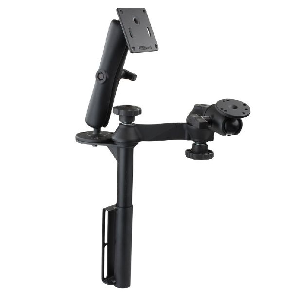 Vertical Drill-Down Mount with Swing Arms and Double Ball Mount