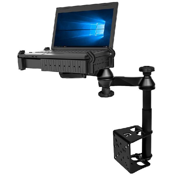 Vertical 5" Offset Drill-Down Laptop Mount