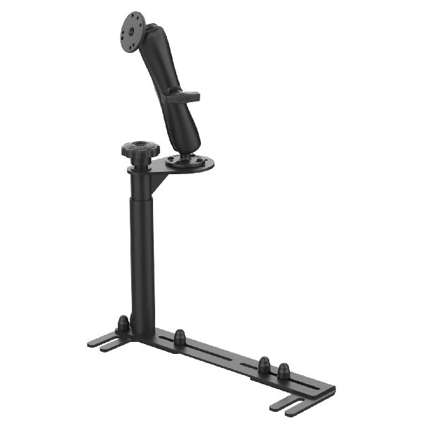 Support de plancher universel pour véhicule sans perçage avec support à double rotule