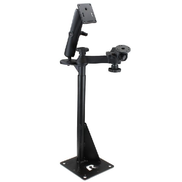 Universal Drill-Down Mount with Swing Arms and Double Ball Mounts