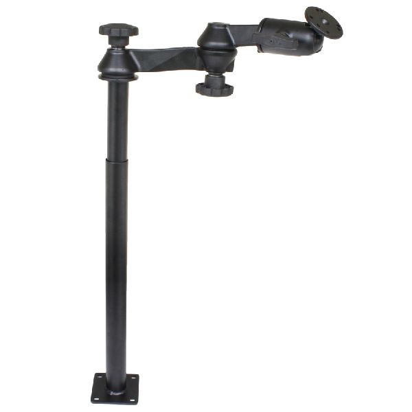 Tele-Pole™ avec poteaux de 12" et 18", bras pivotants doubles et plaque ronde