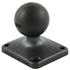 2" x 2.5" Rectangle Composite Base with C Size 1.5" Ball