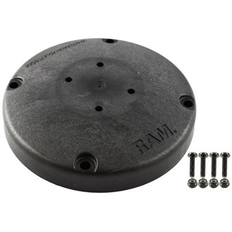 6" Composite Round Support Base with the Universal AMPs Hole Pattern