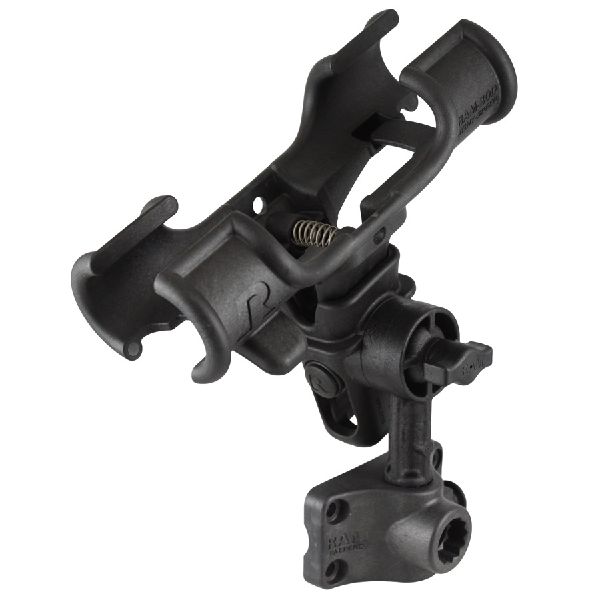 ROD® Light-Speed™ Holder with 4" Long Spline Post and Bulkhead/Flat Surface Mounting Base