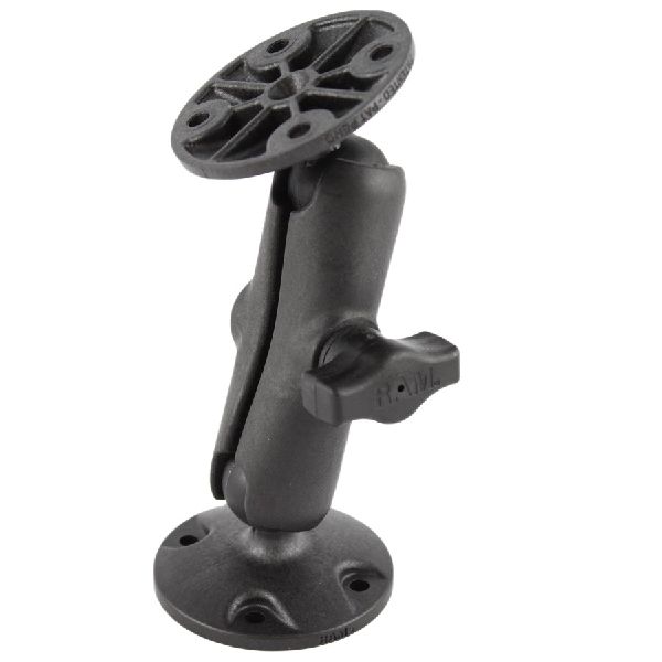 Composite Double Socket Mount with Two 2.5" Diameter Bases