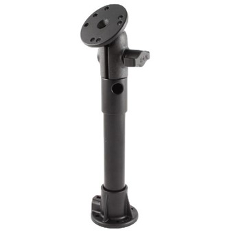 PVC Pipe Mount with Single Ball & Socket and Round Plate