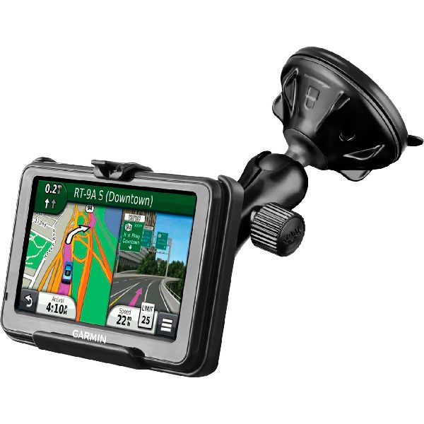 RAM® Twist-Lock™ Low-Profile Suction Mount for Garmin nuvi 200W + More