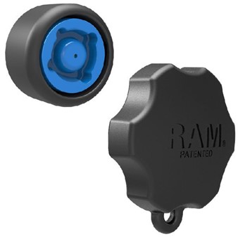 Bouton de sécurité 4 Pin-Lock™ et bouton-poussoir de clé pour bras de 2.54cm(1") de diamètre B