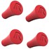 X-Grip® Red Rubber Caps - Pack of 4