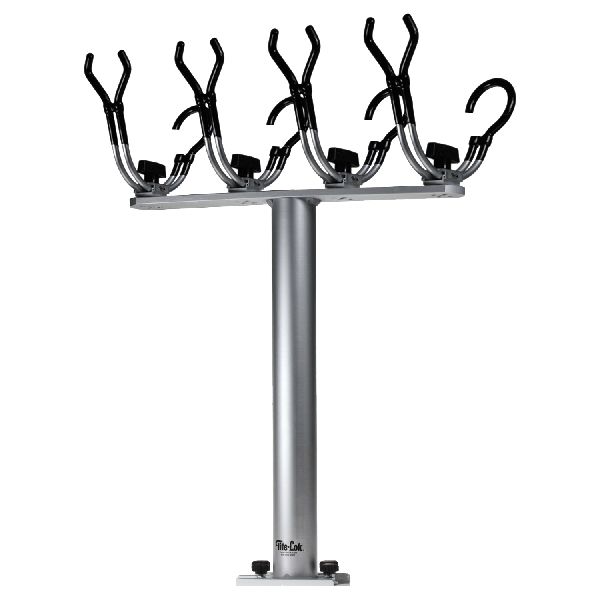 Black Widow Ultra avec plateau de 16" et 4 porte-cannes réglables Spider avec blocage rapide à gauc