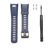 vívosmart® HR Watch Band - Silicone Midnight Blue with Gray Hardware