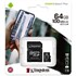 Carte Mémoire MicroSD Kingston  64go Canvas Select Plus avec Adaptateur SD