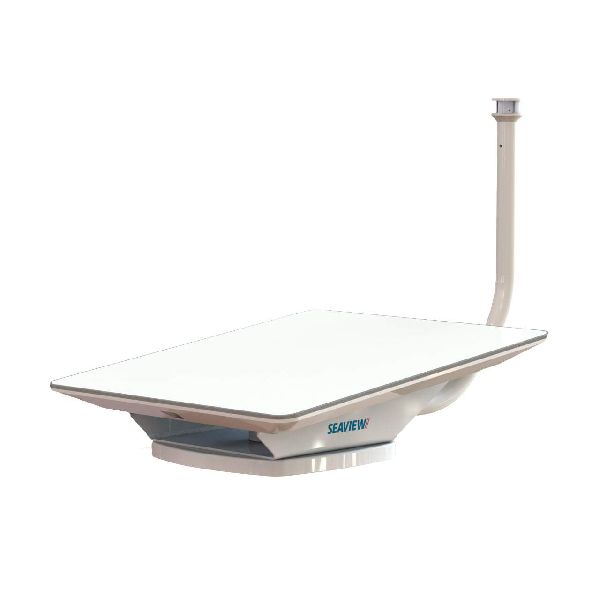 Starlink Flat HP Angled Wedge Base + LED Light - White