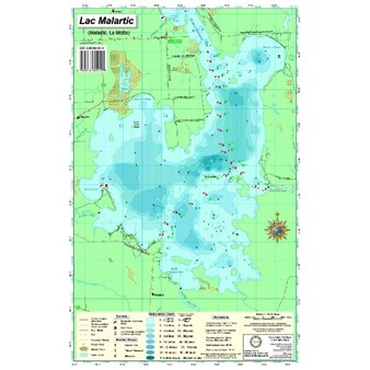 Paper chart : Malartic Lake