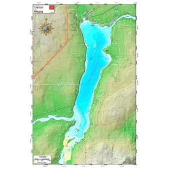 Paper chart : Magog Lake