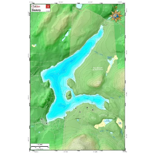 Paper chart : Stukely Lake