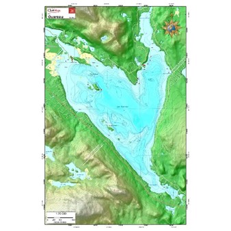Paper chart : Ouareau Lake