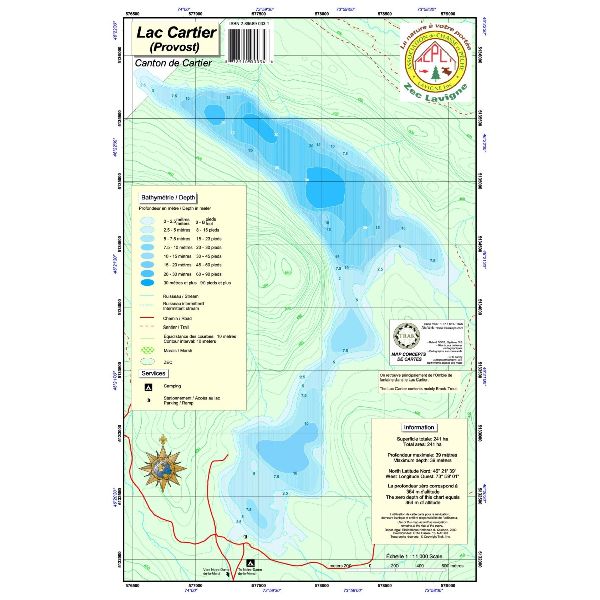 Paper Chart : Cartier Lake