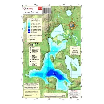 Paper chart : Des Écorces Lake