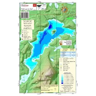 Carte Papier : Petit Lac du Cerf