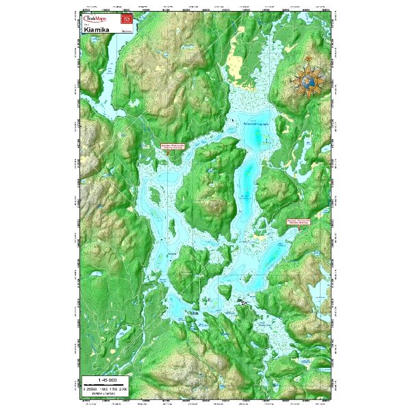 Paper chart : Kiamika Lake