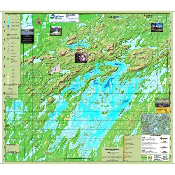 Paper Chartbook : Lac Chibougamau (folded)