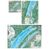 Carte Papier : Lacs Mistassini, Albanel et Waconichi (pliée)