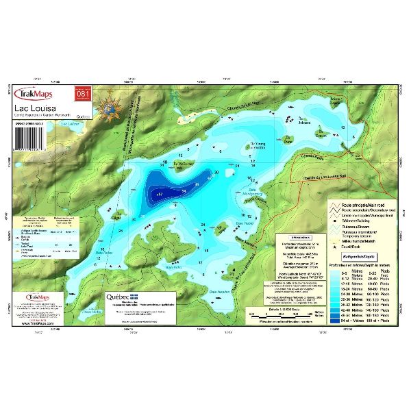 Carte Papier : Lac Louisa