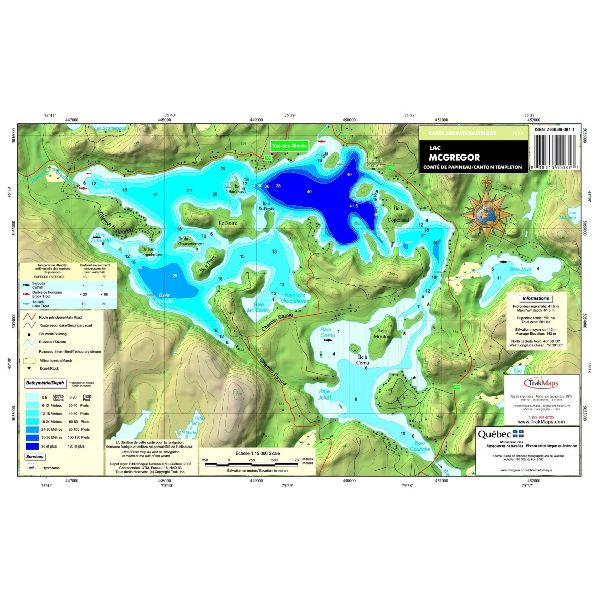 Carte Papier : Lac McGregor