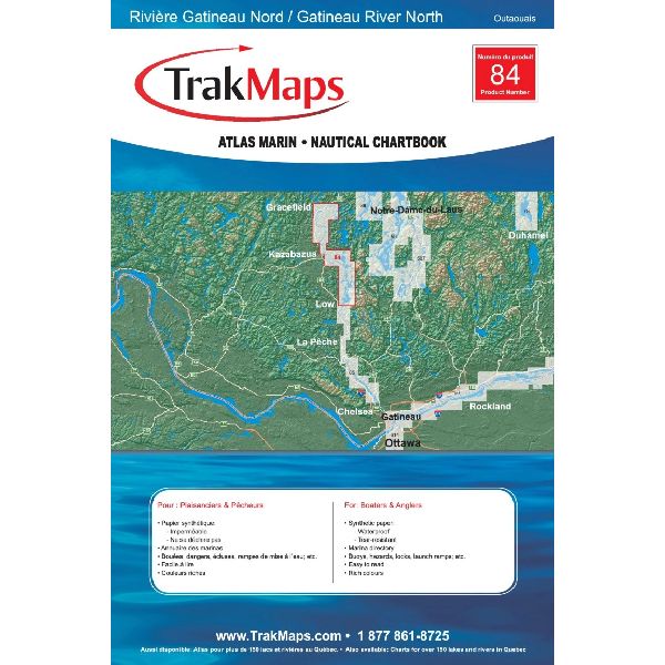 Paper Chartbook : Gatineau River North: Gracefield - Paugan Falls
