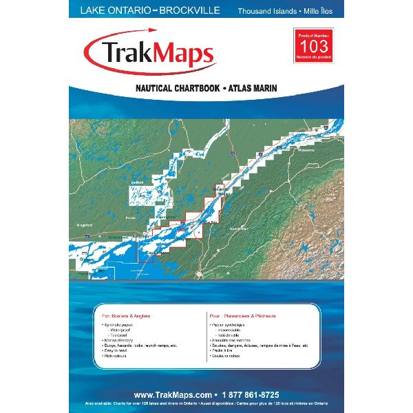 Paper Chartbook : Thousand Islands: Lake Ontario to Brockville