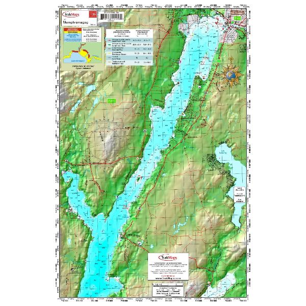 Paper chart : Lake Memphrémagog