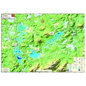 Carte Papier : Upper, Middle et Lower Lac Saranac