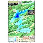 Carte Papier : Lac Raquette, région du Adirondack