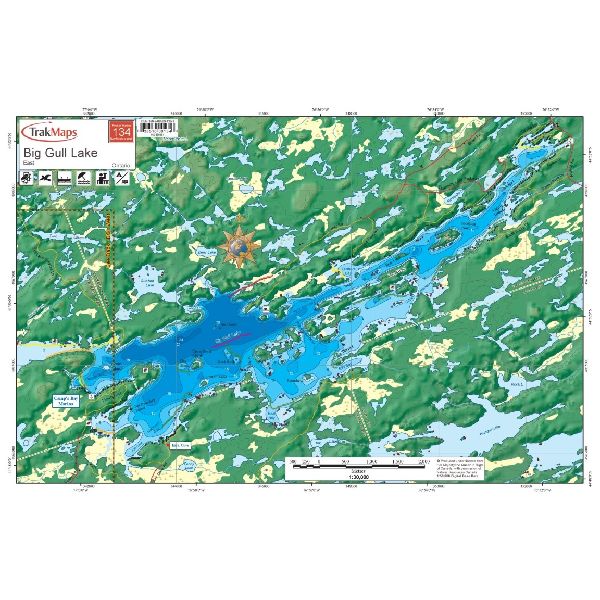 Paper chart : Big Gull lake