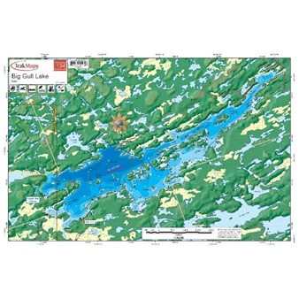 Paper chart : Big Gull lake