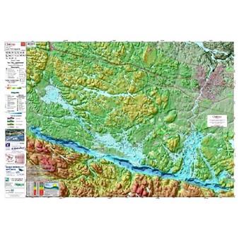 Carte Papier : Région du Lac Kénogami