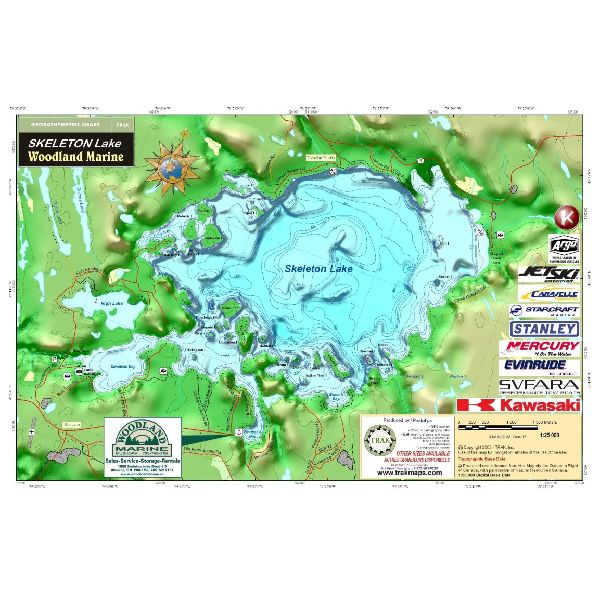 Paper chart : Skeleton Lake