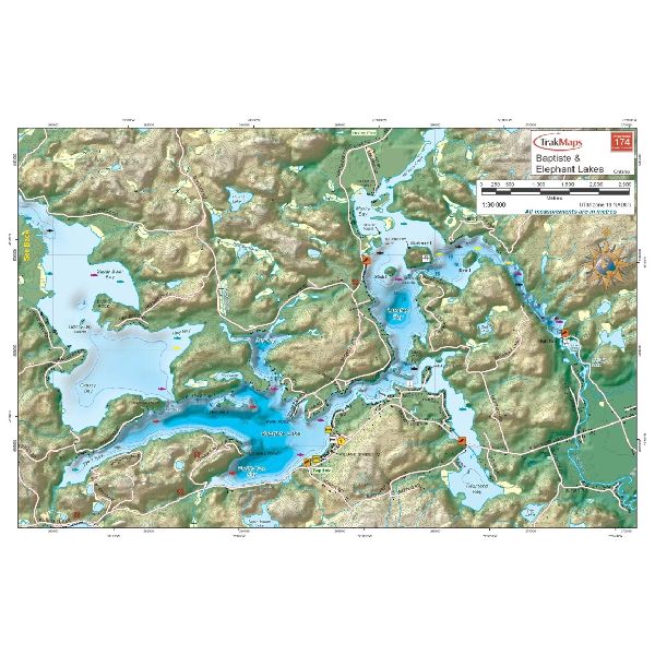 Paper chart : Batiste & Elephant Lake