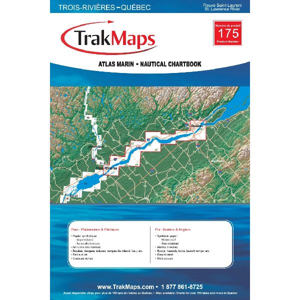 Paper Chartbook : Saint Lawrence River- Trois-Rivières to Québec