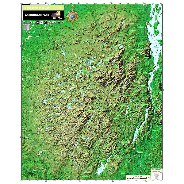 Paper chart : Adirondack Park