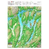 Carte Papier : Lacs Buckhorn, Chemong et Pigeon