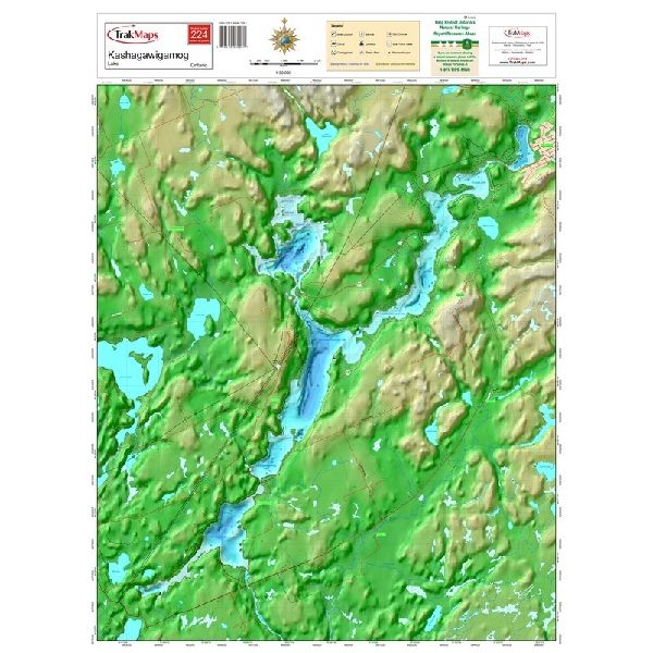 Paper chart : Kashagawigamog Lake