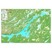 Carte Papier : Lacs Rideau
