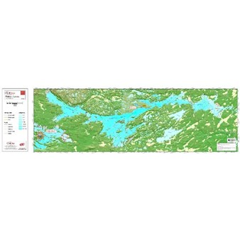 Carte Papier : Lacs Rideau