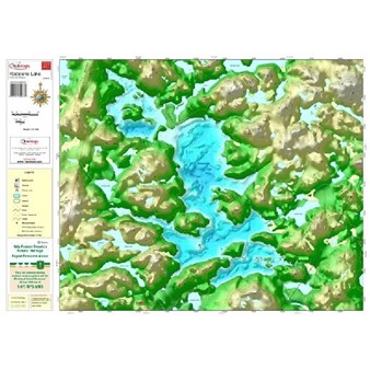 Carte Papier : Lac Redstone