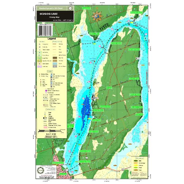 Carte Papier : Lac Scugog
